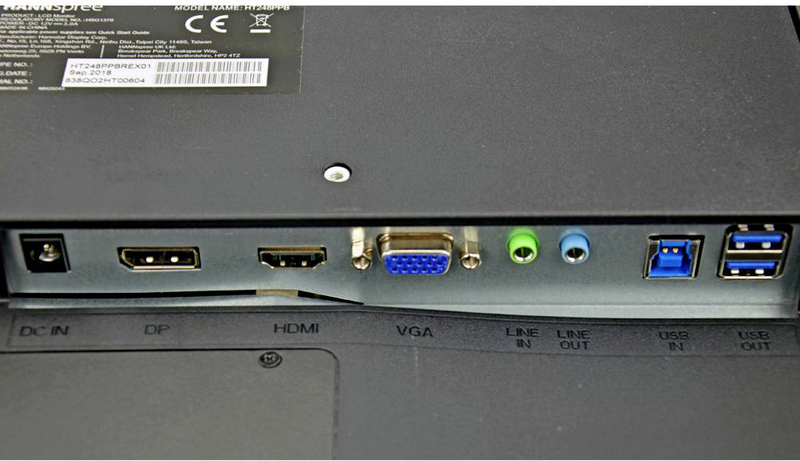 B-Ware Hannspree Ht248 Ppb Lcd Monitor Bildschirm 1920 X 1080 Pixel 23.8 Defektware