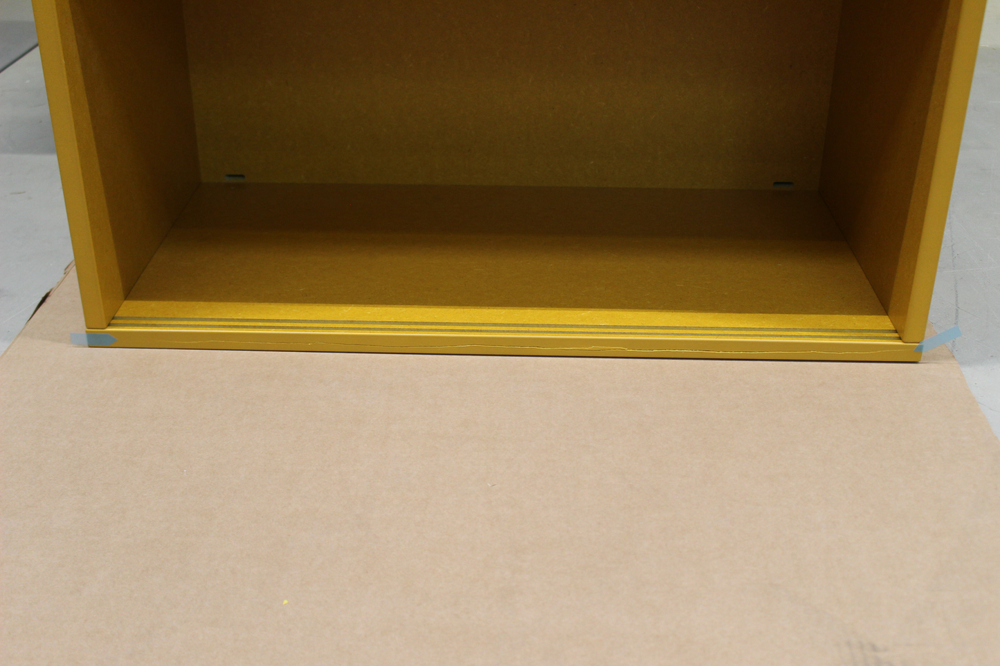B-grade Hay cabinet, chest of drawers, sideboard, yellow, 130x75 cm. See text/photos.