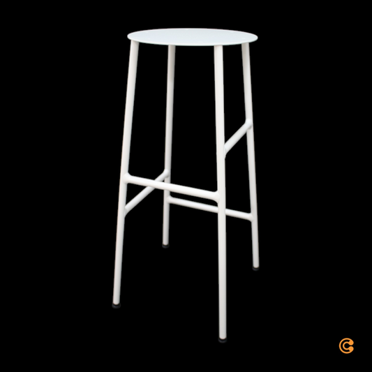 B-flokks Hay Cornet barstóll, 75 cm, varagrind, hár barstóll, kremlitaður