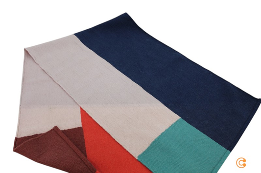 B-flokks Hay Ethan Cook Flat Works teppi, teppi fyrir stofu. Sjá texta/mynd.