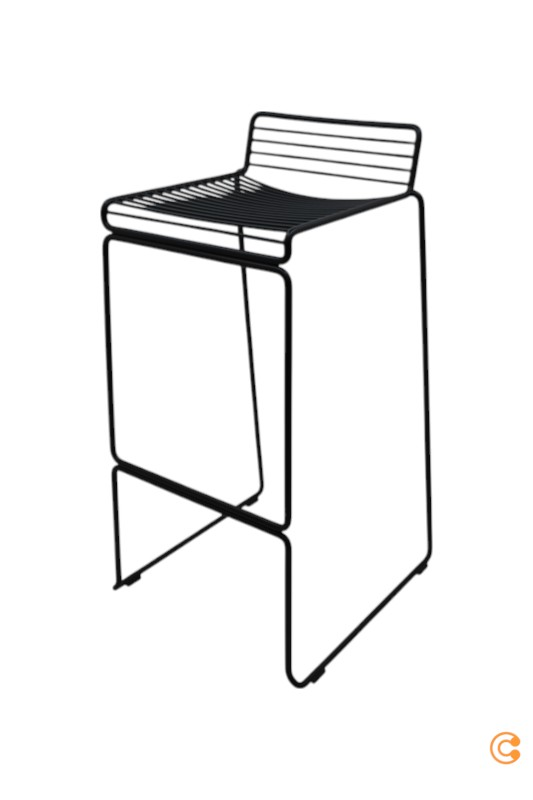 B-flokks Hay Hee barstóll, barstóll, barstólsæti, hægindastóllsæti. Sjá texta/mynd.