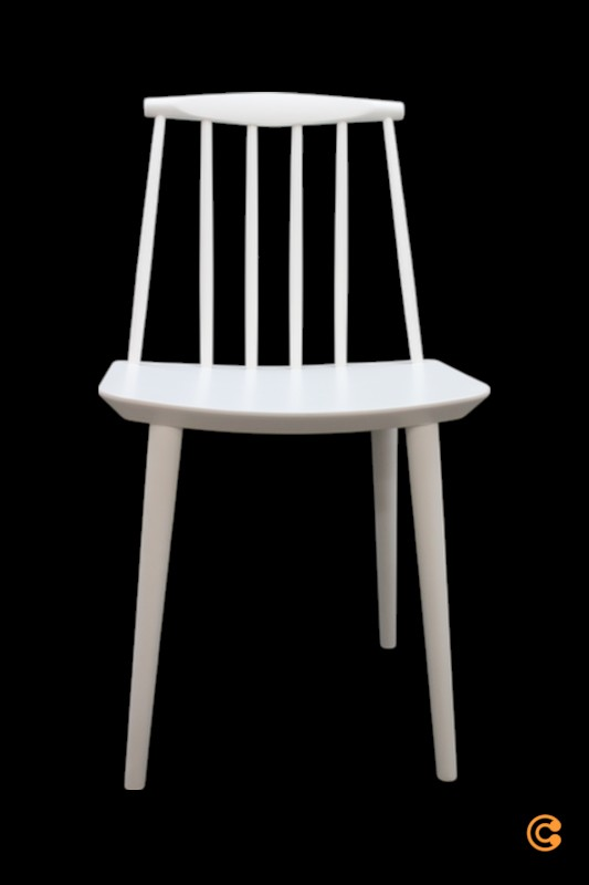 Hay J77 stóll, B-flokks, eldhússtóll, hægindastóll, borðstofustóll, hvítur. Sjá texta/mynd.