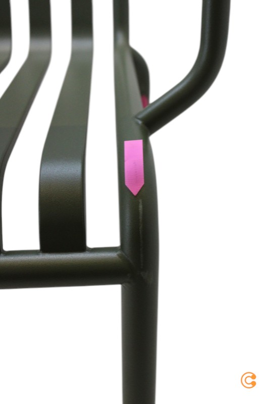 Hægindastóll, garðstóll og veröndarstóll frá Hay Palissade í B-flokki. Sjá texta/mynd.