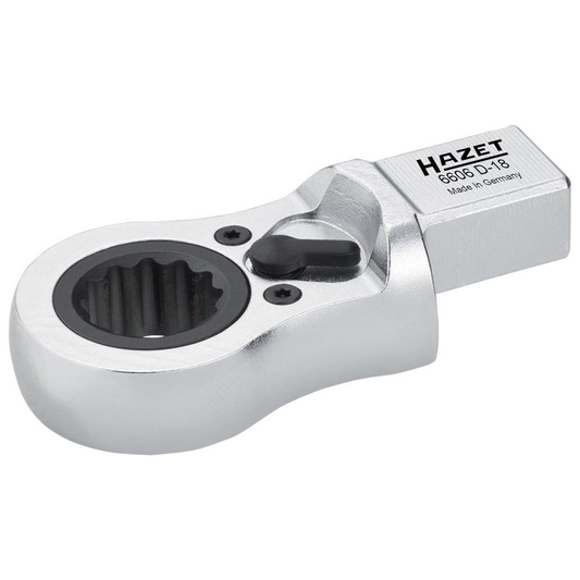 B-grade Hazet insert ring spanner ratchet 19 mm chrome vanadium 40 teeth chrome-plated