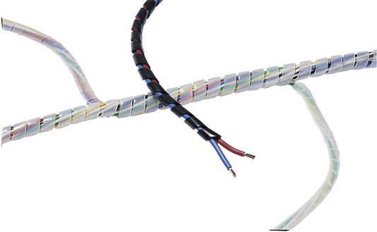 Hellermann Tyton 161 41001 Sbpe1.5 Pe Bk 30 M spíralslanga, 1,60 til 8 mm, á lager.