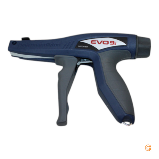 B-flokks Hellermann Tyton Evo9i Met/Pl Bu Evo9i kapalböndatöng. Sjá texta/mynd.