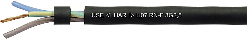 B-stock Helukabel 558445 hose line H07 Rn F 3 G 1.50 Mm² black 20 meters