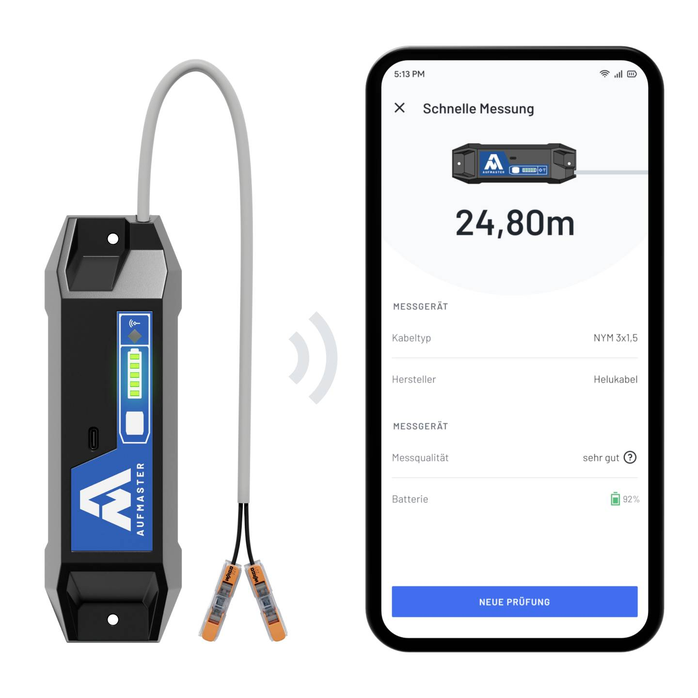 B-stock Helukabel Aufmaster Am1 cable length measuring device cable length defective goods