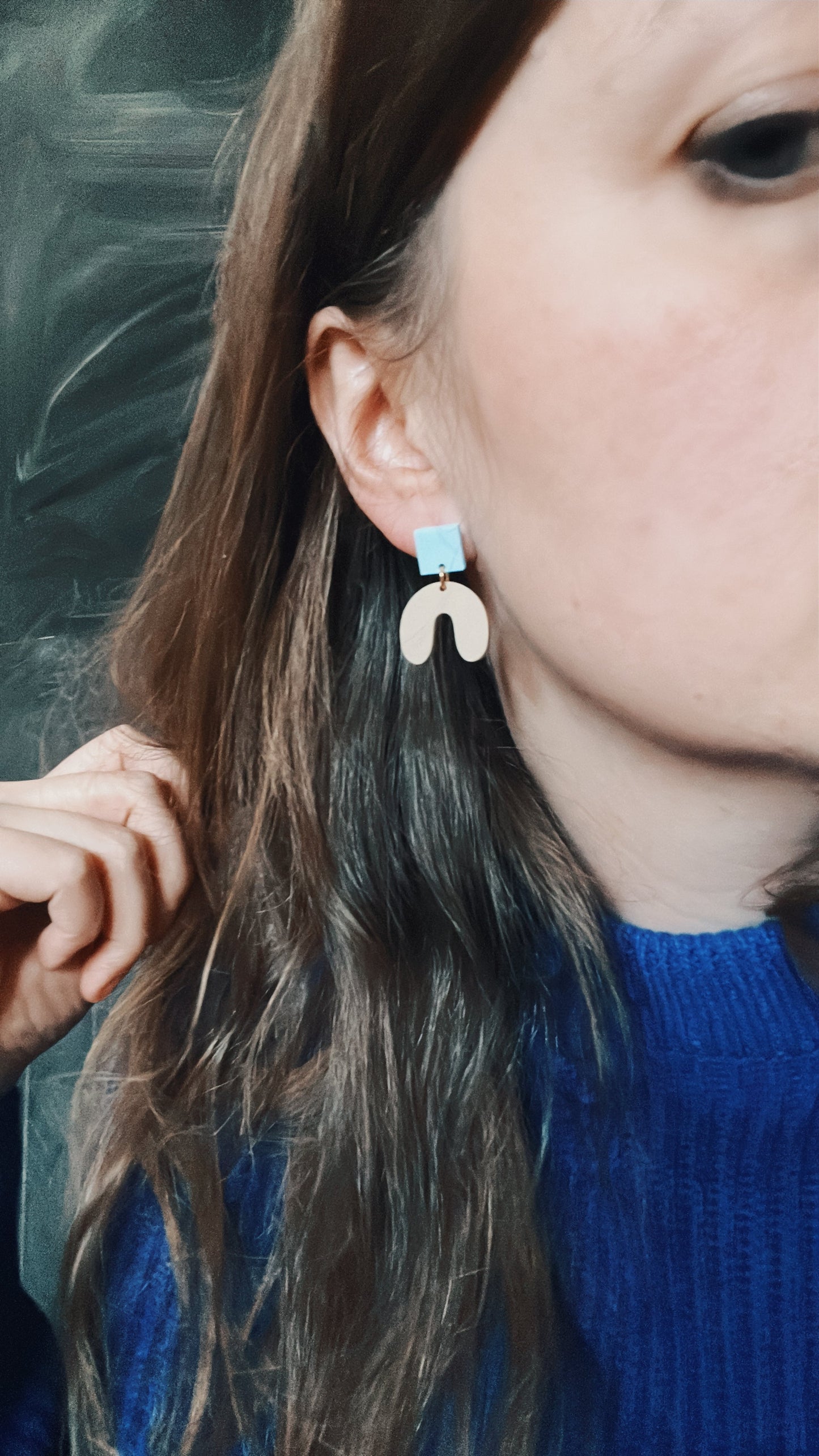 Himbeer Squishy Arch Bogen Ohrringe