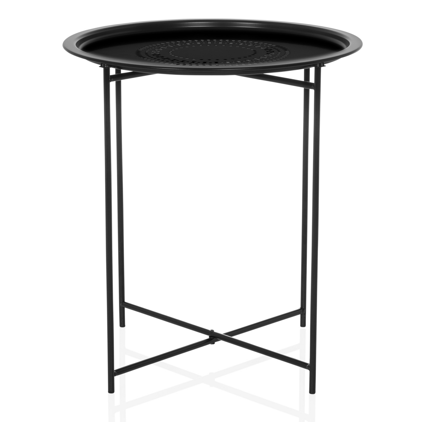 B-Ware Hjh Living Allrund Metall Schwarz Beistelltisch Couchtisch Sofatisch Tisch