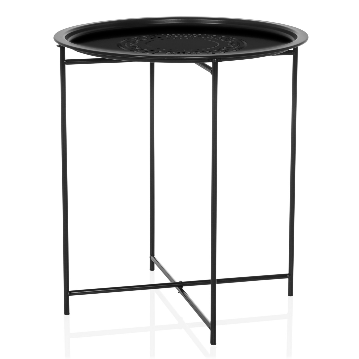 B-Ware Hjh Living Allrund Metall Schwarz Beistelltisch Couchtisch Sofatisch Tisch