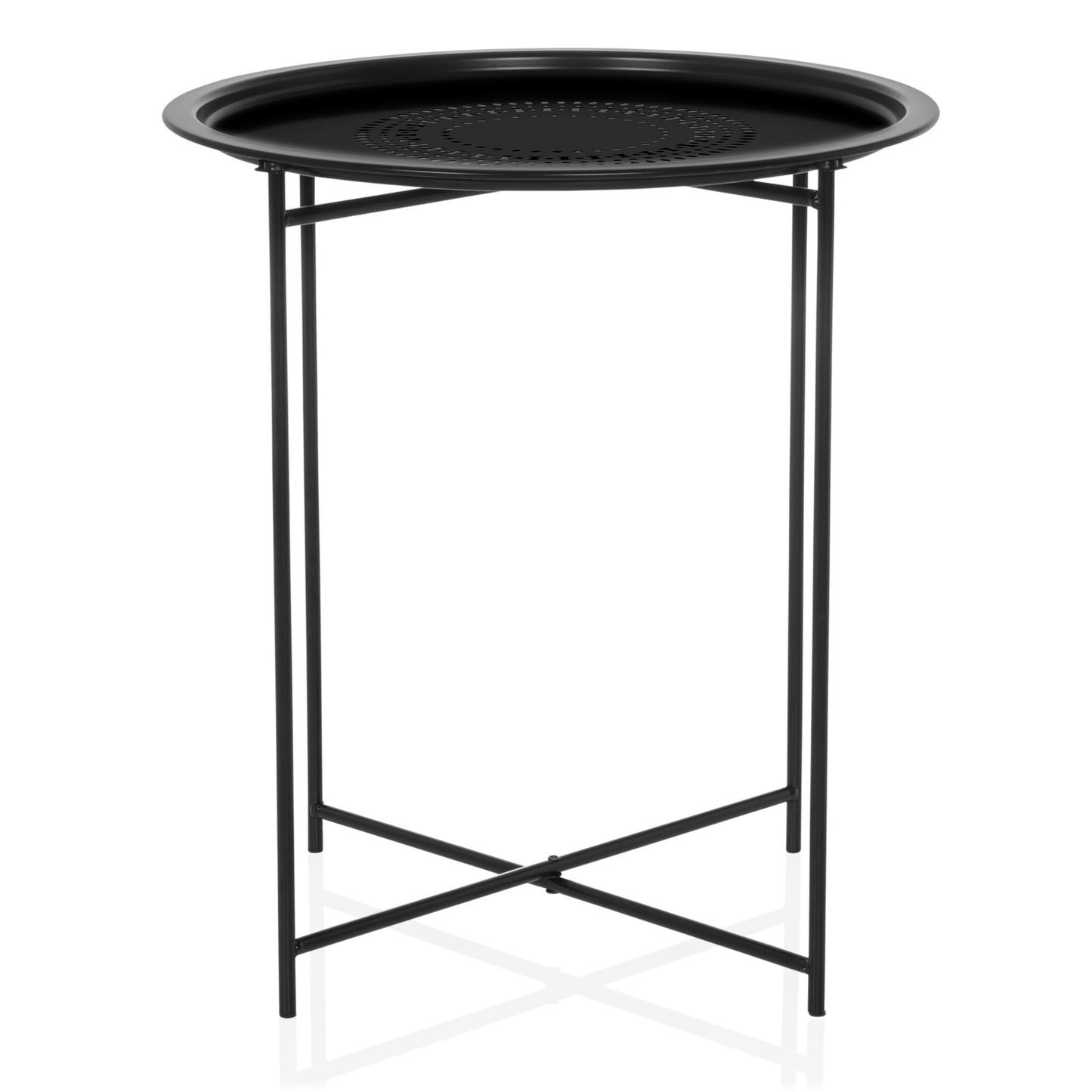 B-Ware Hjh Living Allrund Metall Schwarz Beistelltisch Couchtisch Sofatisch Tisch