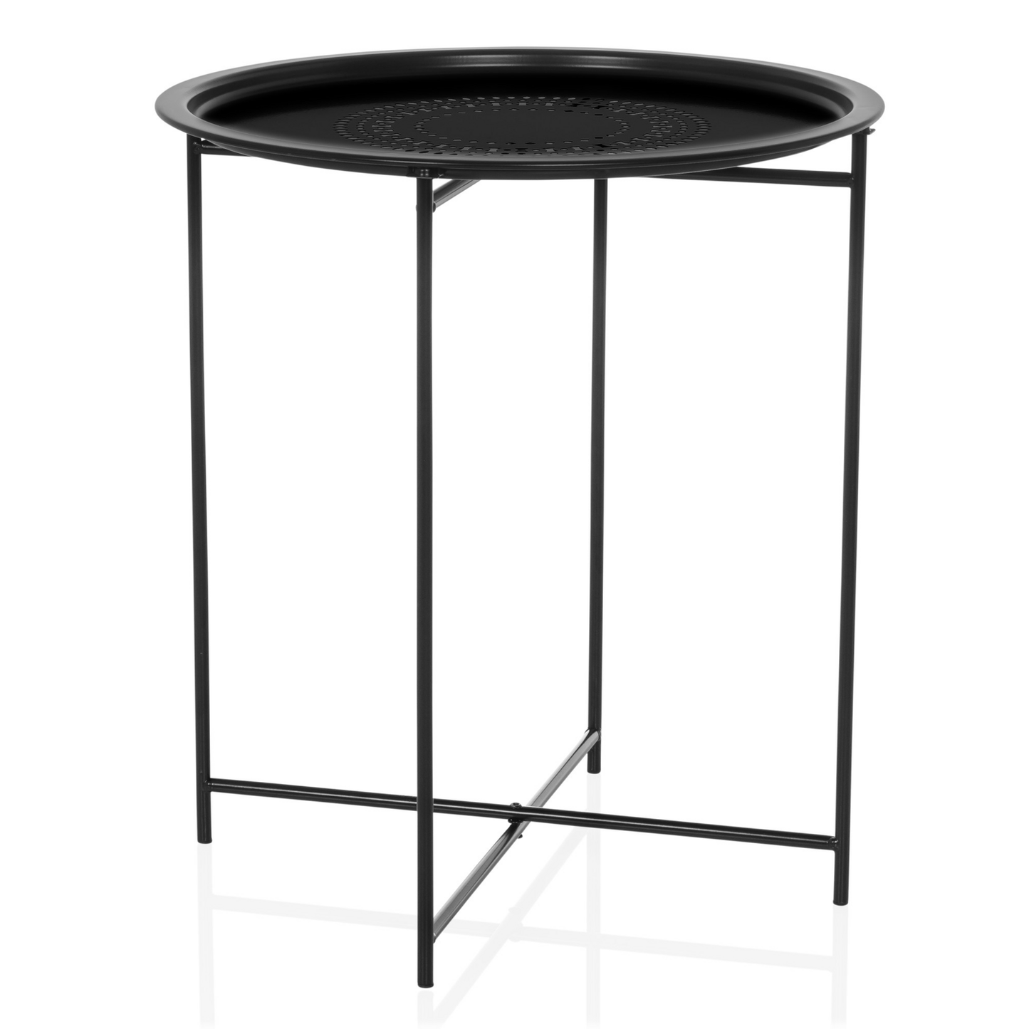 B-Ware Hjh Living Allrund Metall Schwarz Beistelltisch Couchtisch Sofatisch Tisch