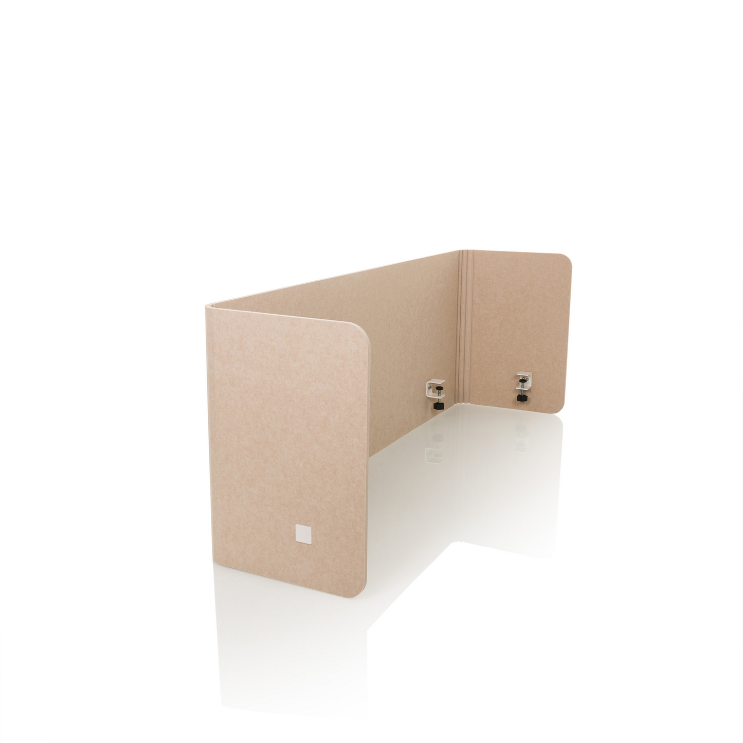 Hljóðeinangrunarplata fyrir skrifstofuborð, B-flokks, Flexmiut, næðisskjár, beige, fyrir gæludýr