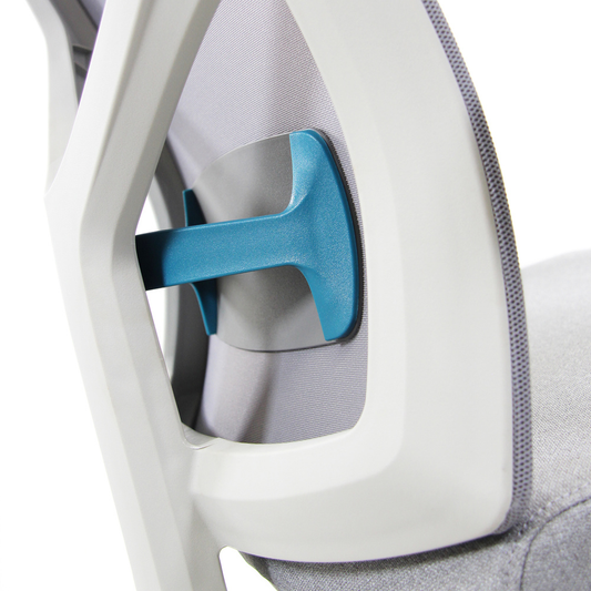 Snúningsstóll frá Hjh skrifstofu, úr áklæði, grár, með armleggjum, hæðarstillanlegur