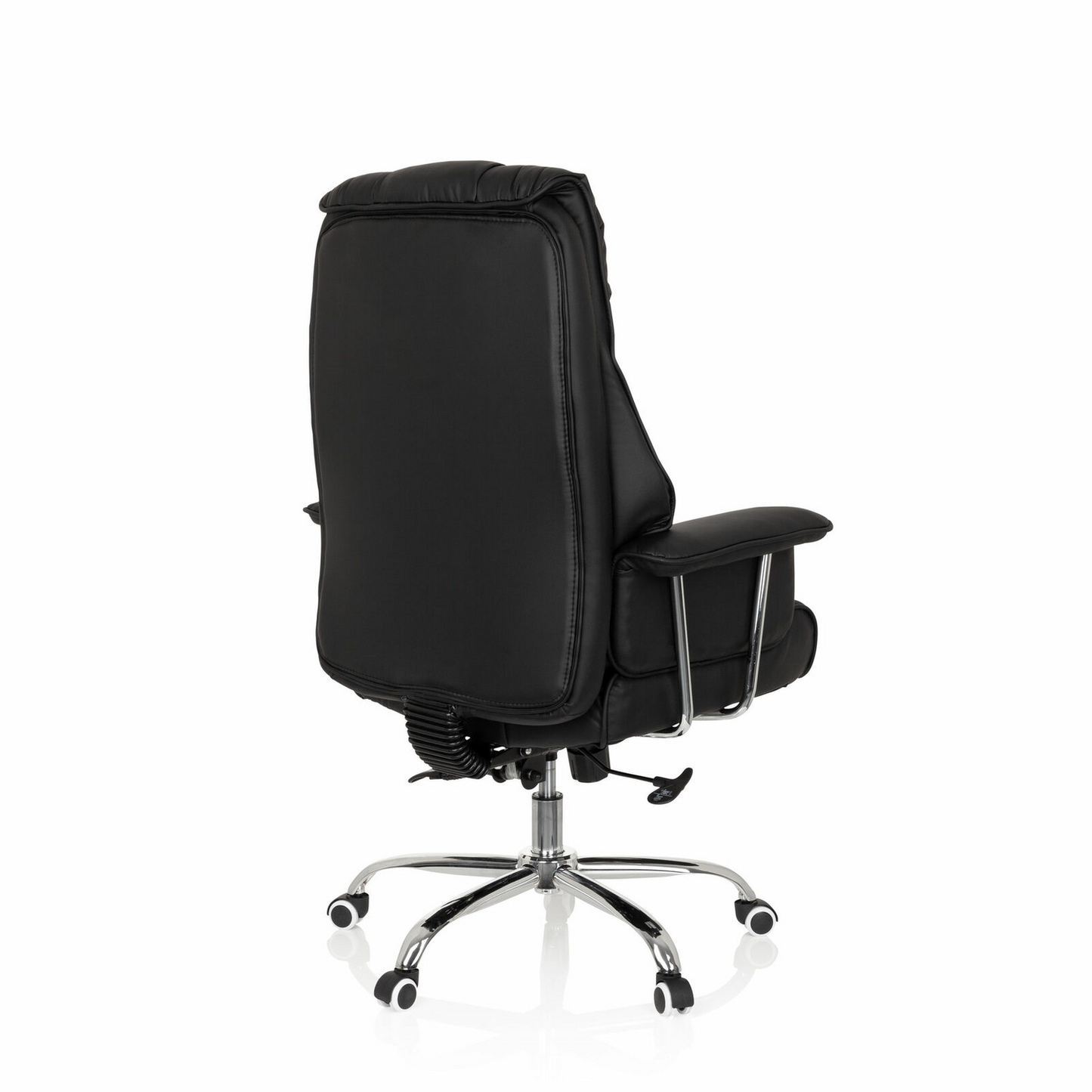 Hjh skrifstofustóll Commander skrifborðsstóll, svartur gervileður