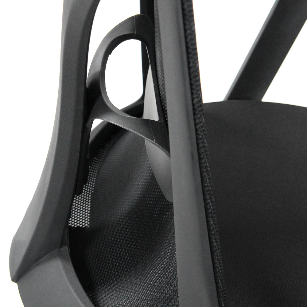 Hjh skrifstofustóll, Falun Basic, svartur, úr möskvaefni, á lager.