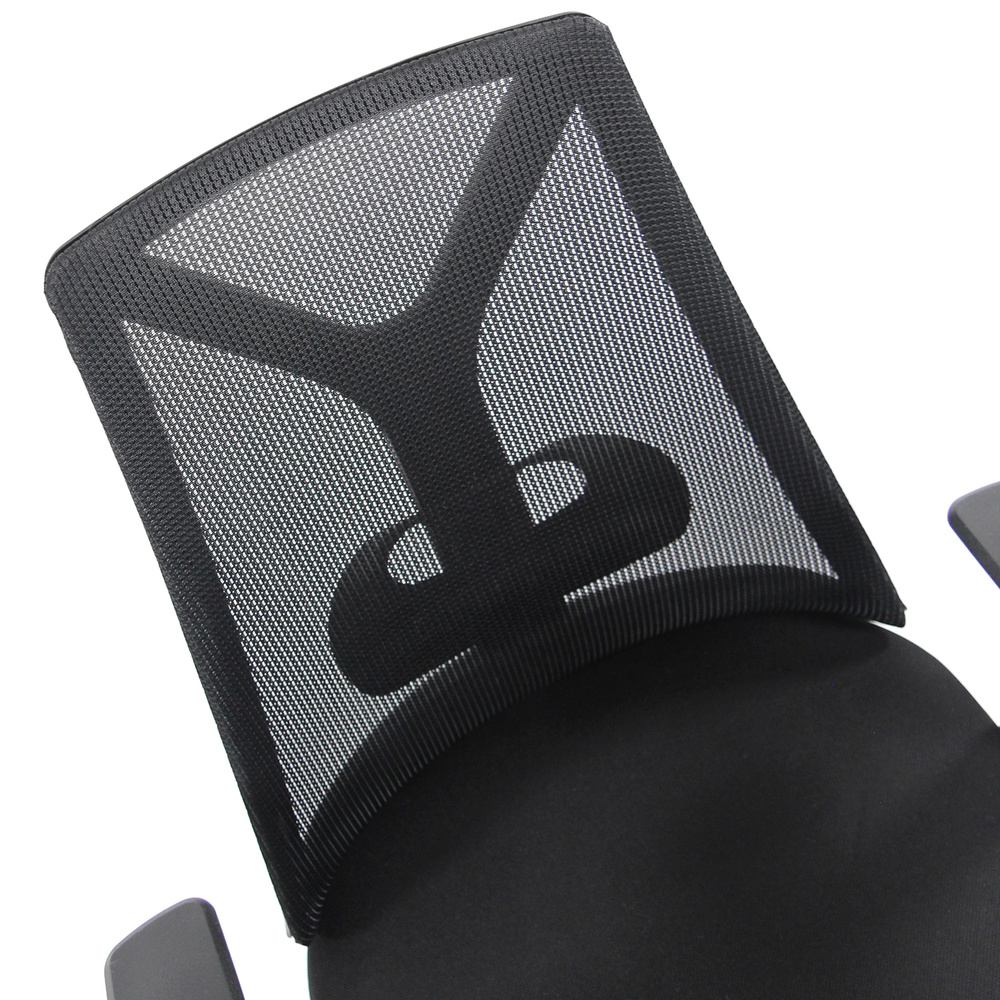 Hjh skrifstofustóll, Falun Basic, svartur, úr möskvaefni, á lager.