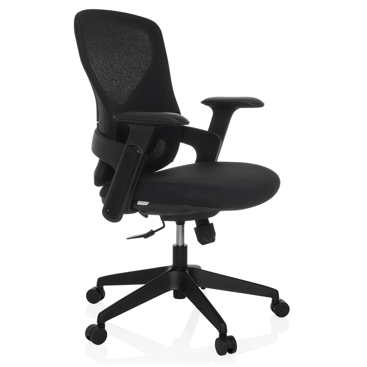 B-flokks Hjh skrifstofusnúningsstóll Nowum áklæði svartur stóll húsgögn hægindastóll skrifstofuhúsgögn