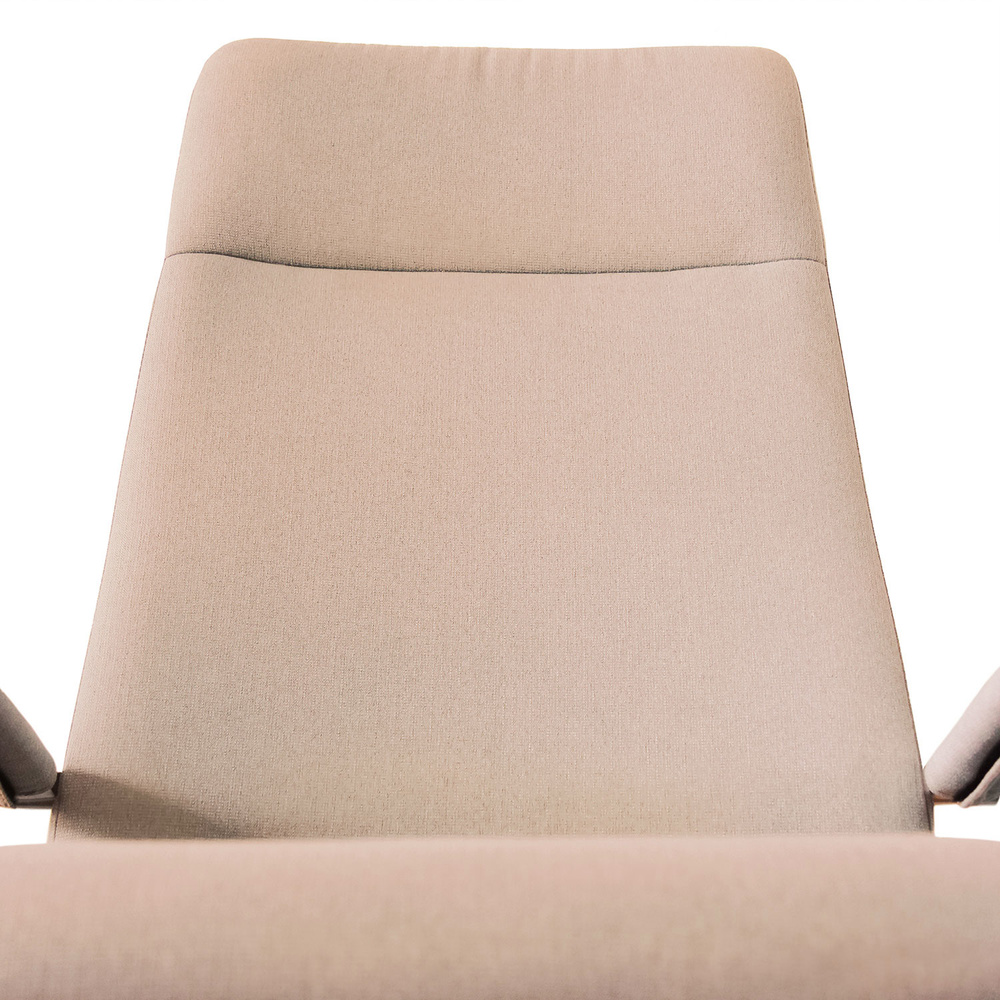 Skrifstofustóll frá Hjh Office á lager, snúningsstóll Saranto Plus I, beige áklæði, stólhúsgögn úr hægindastól.