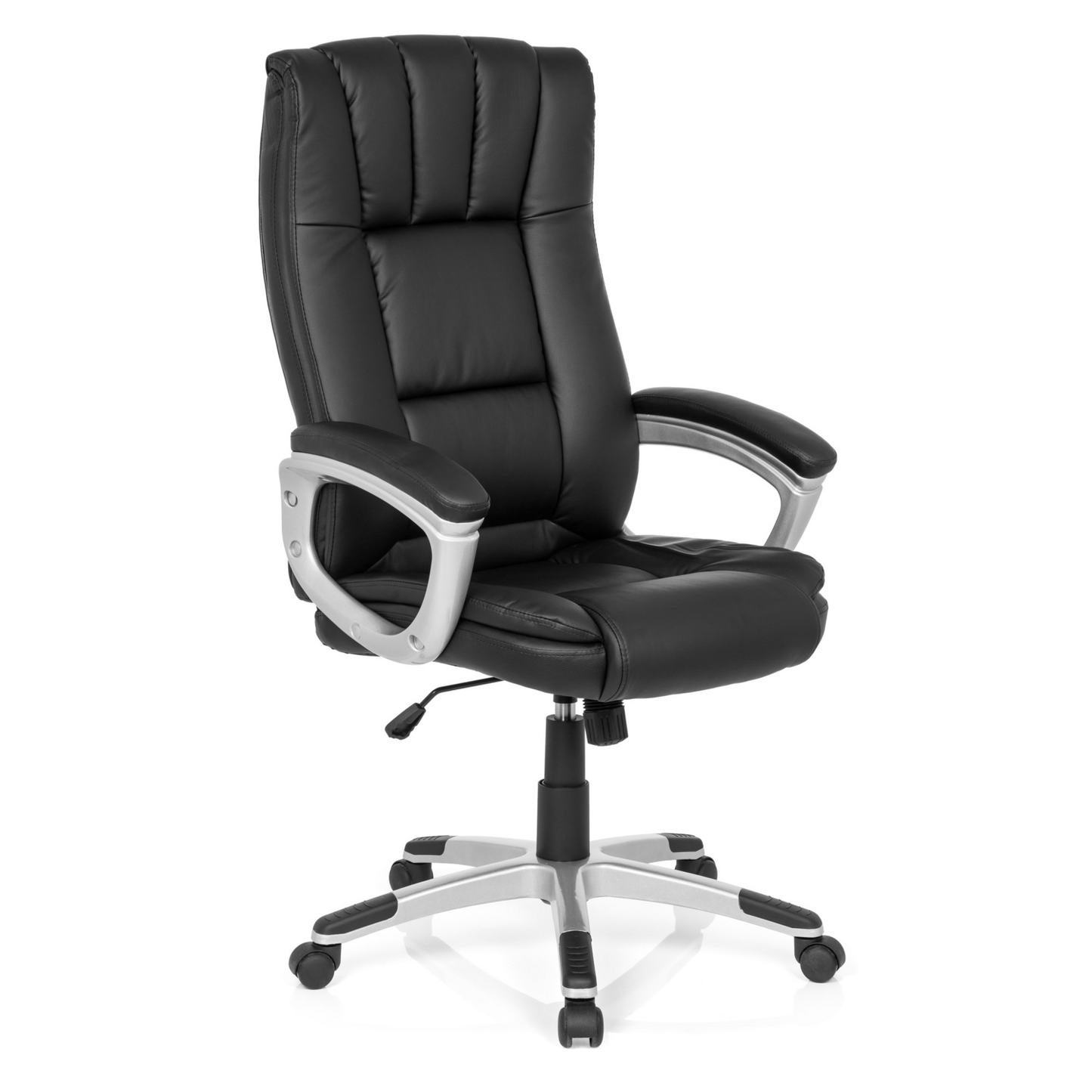 B-flokks Hjh Office stjórnendastóll Relax Cl150 gervileður svartur hægindastóll skrifstofustóll