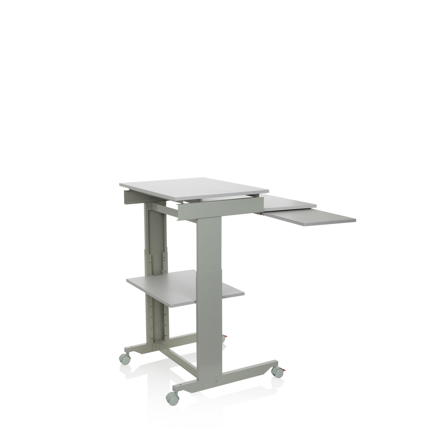 Hjh Office tölvuborð, vinnustöð, grátt, hæðarstillanlegt