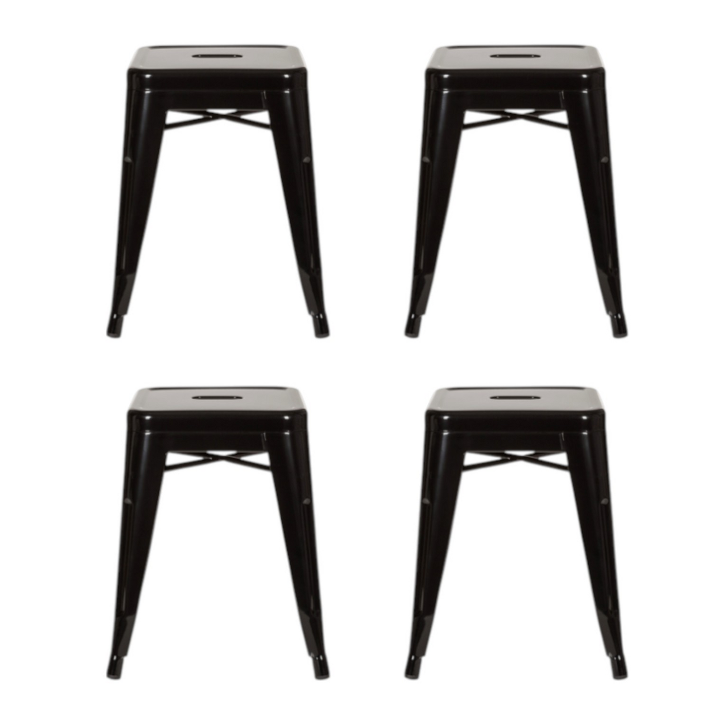 B-grade Hjh Office Vantaggio stool, bistro stool, steel metallic, 4 pieces