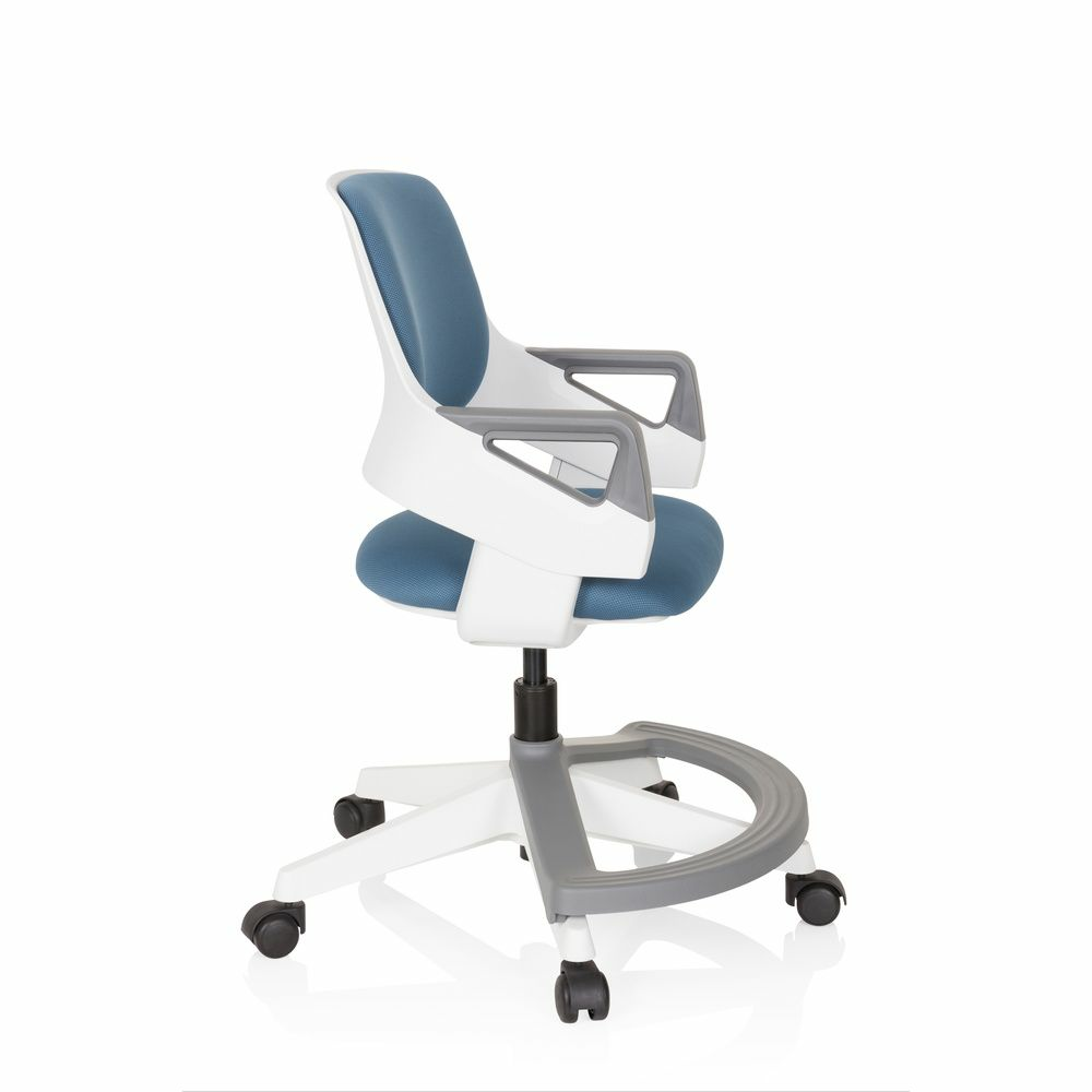 B-flokks Hjh Office barnastóll Kid Flex möskvaefni blágrár snúningsstóll skrifstofustóll