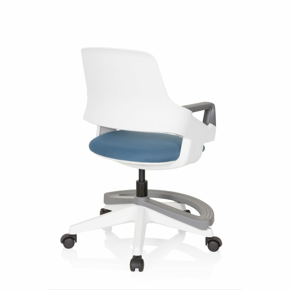 B-flokks Hjh Office barnastóll Kid Flex möskvaefni blágrár snúningsstóll skrifstofustóll