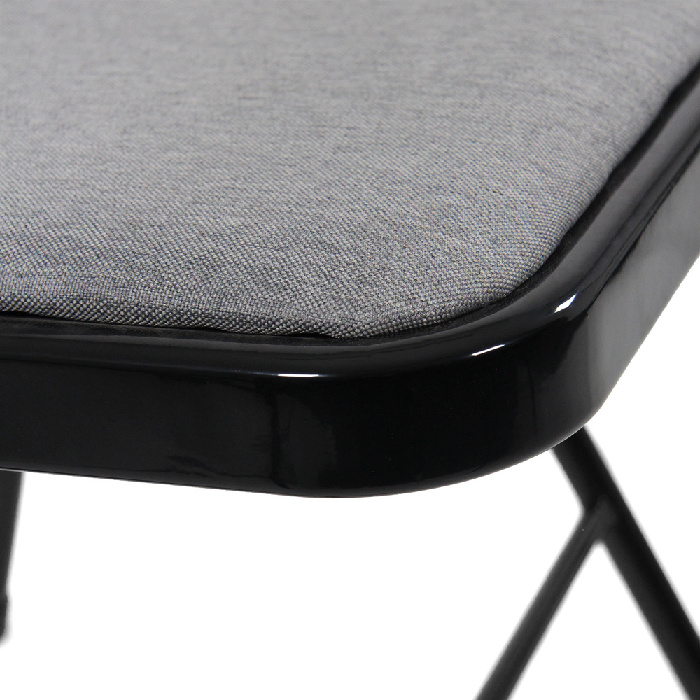 B-grade Hjh Office conference chair, visitor chair, folding chair Tudela II, fabric light grey