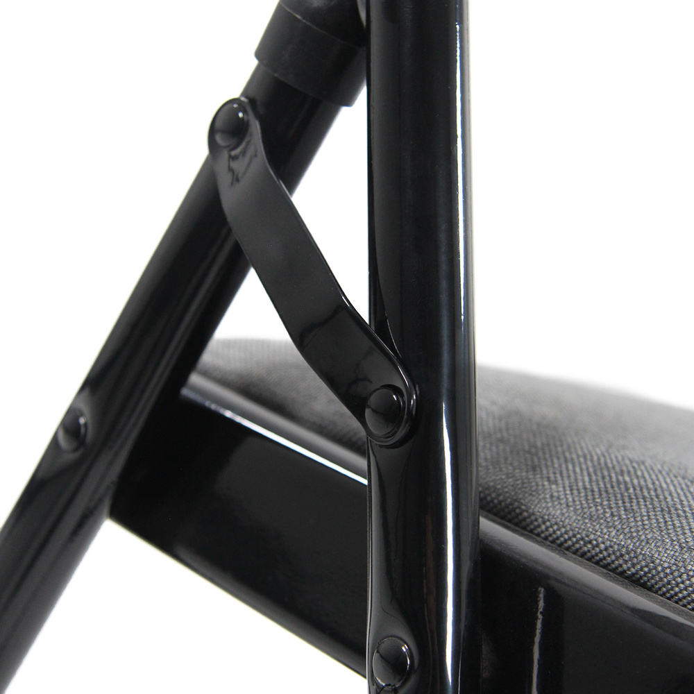 B-grade Hjh Office conference chair, visitor chair, folding chair Tudela II, fabric light grey