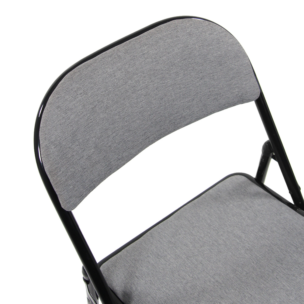 B-grade Hjh Office conference chair, visitor chair, folding chair Tudela II, fabric light grey