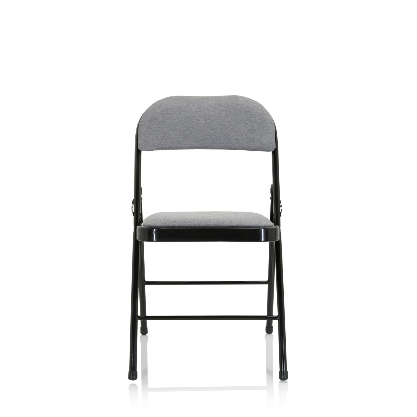 B-grade Hjh Office conference chair, visitor chair, folding chair Tudela II, fabric light grey