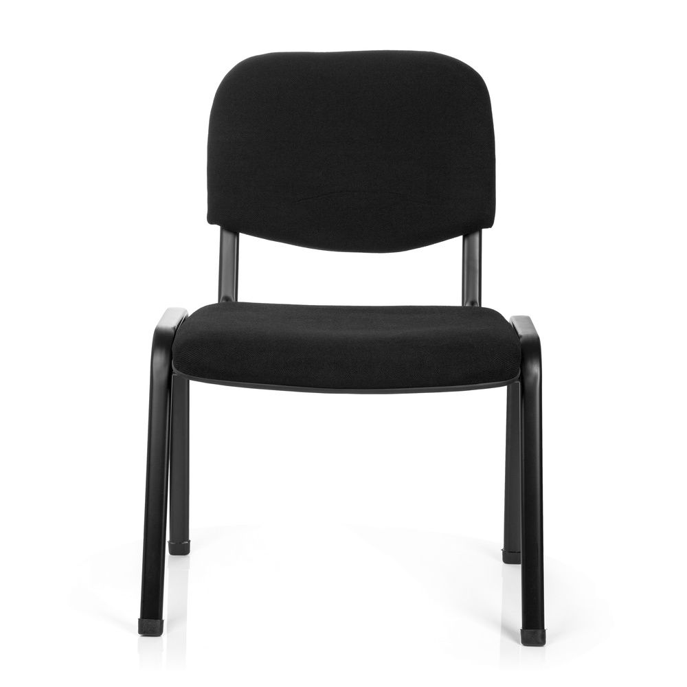 Ráðstefnustóll frá Hjh Office, gestastóll, tölvustóll, XT 600 XL, svartur. 