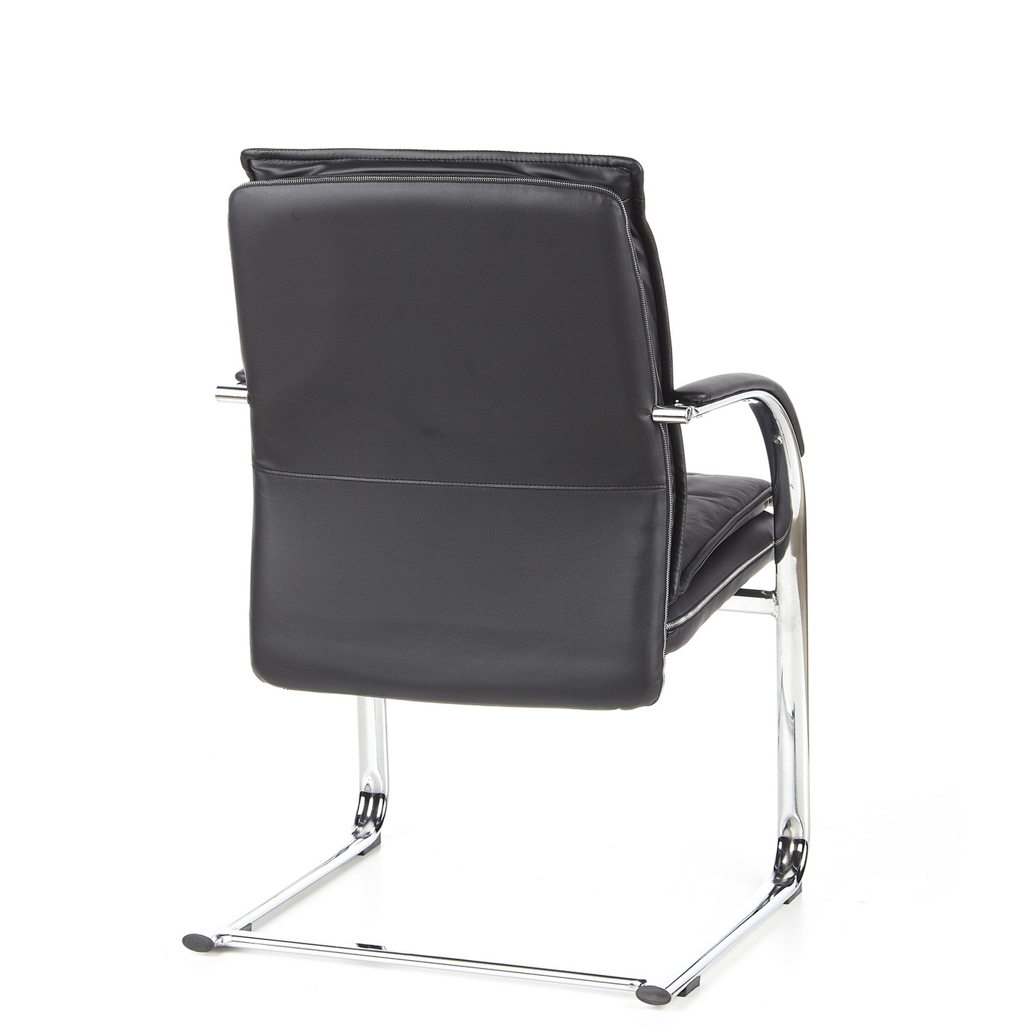 B-stock Hjh Office Villa V conference chair, cantilever chair, seat in nappa leather, black 891