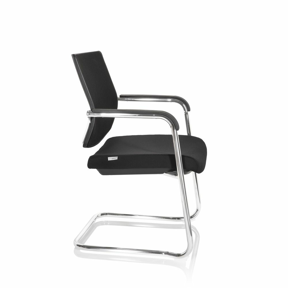 Hjh Office Levia V ráðstefnustóll, svartur, sveigjanlegur, 2 stykki