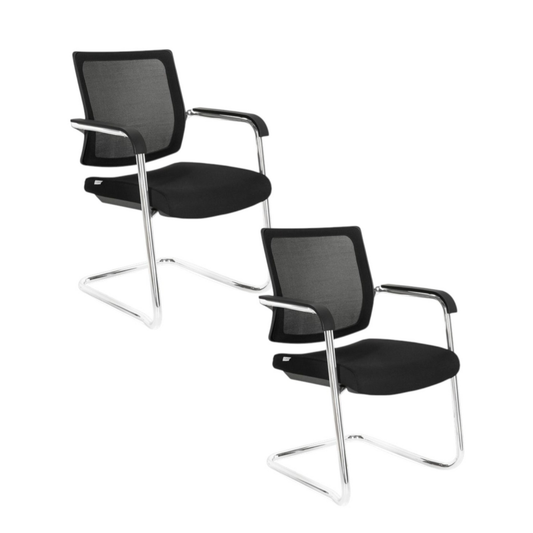 B-stock Hjh Office Levia V conference chair, black, cantilever, 2 pieces