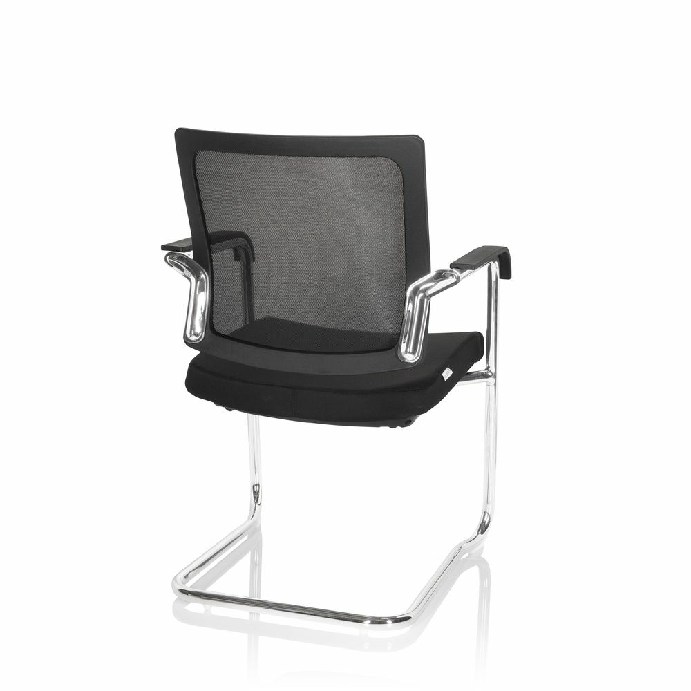 Hjh Office Levia V ráðstefnustóll, svartur, sveigjanlegur, 2 stykki