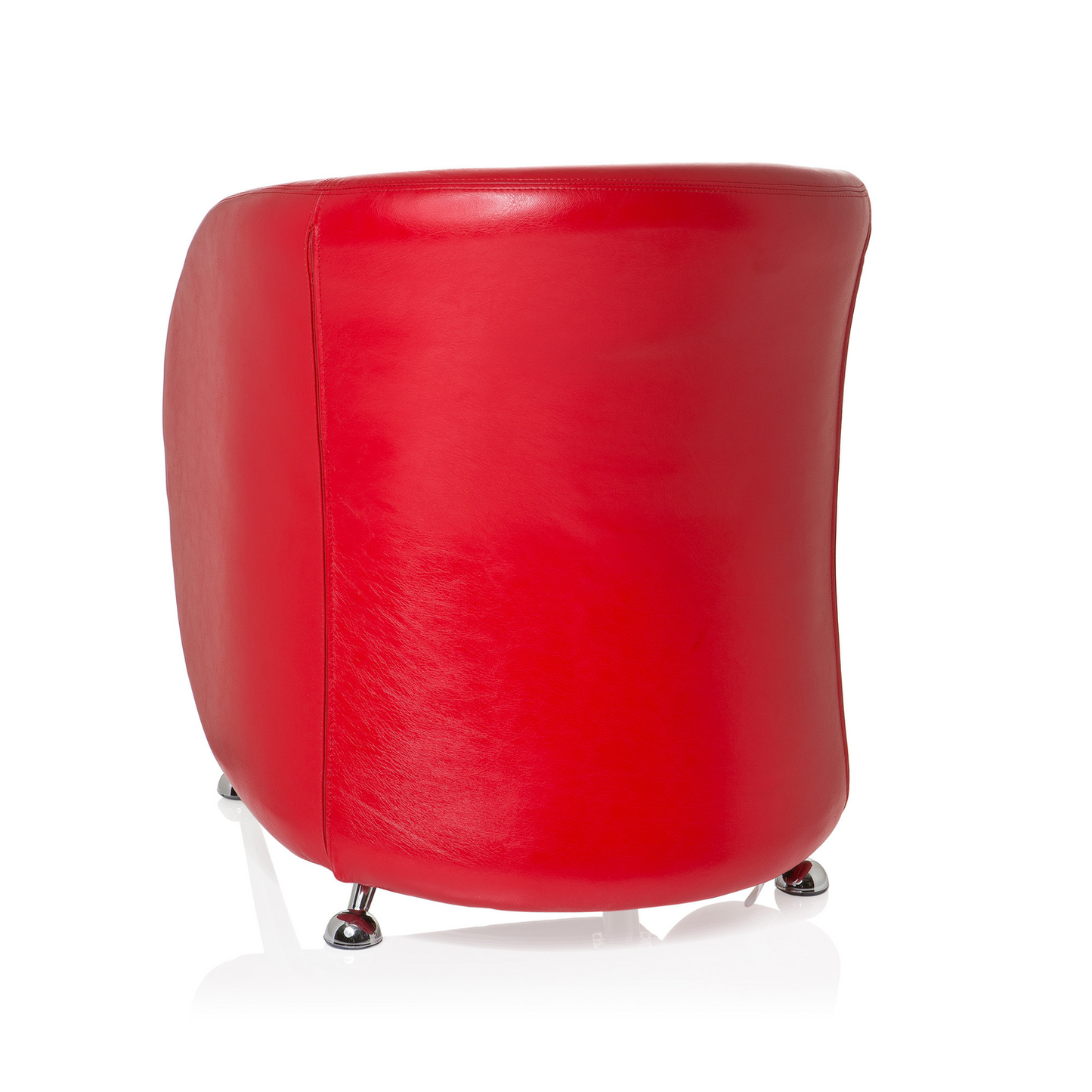 B-Ware Hjh Office Loungesessel Clubsessel St. Lucia Kunstleder Rot Sessel Möbel Stuhl