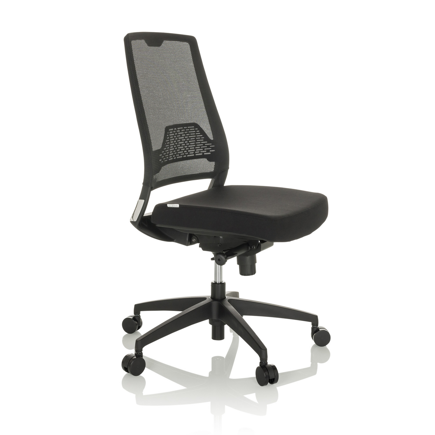 Skrifstofustóll frá Hjh Office í B-flokki, framkvæmdastjórnarstóll, snúningsstóll, möskvaefni, stuðningur við mjóbak, svartur