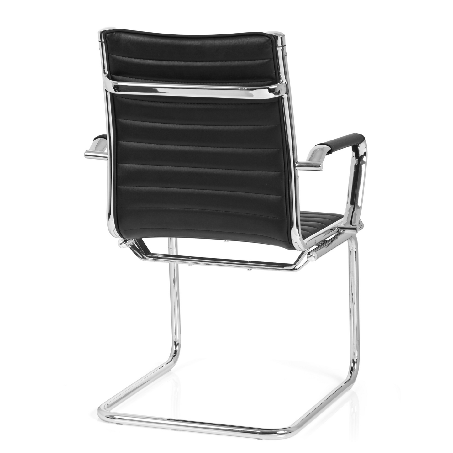 B-Ware Hjh Office Besucherstuhl Konferenzstuhl Stuhl Schwarz Armlehnen Sitz