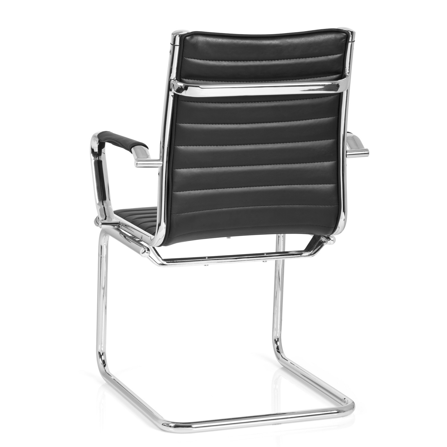 B-Ware Hjh Office Besucherstuhl Konferenzstuhl Stuhl Schwarz Armlehnen Sitz