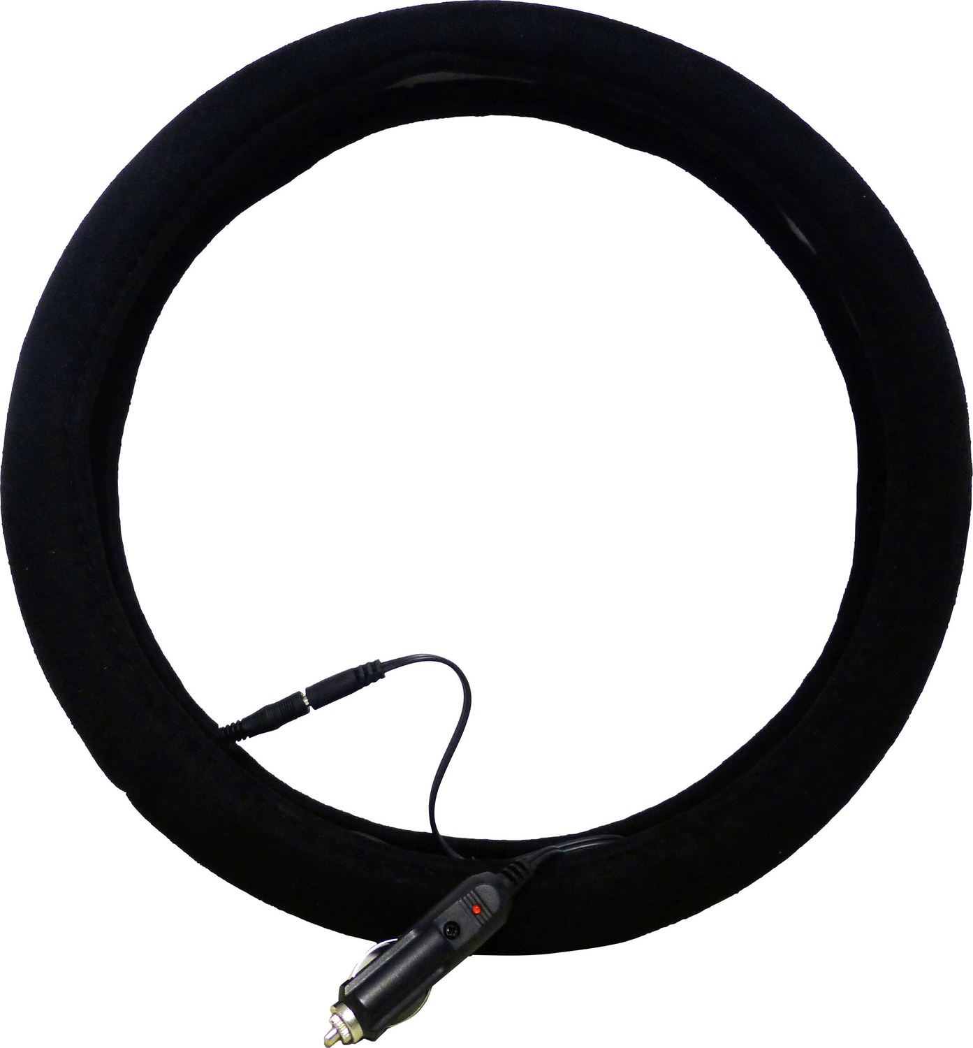 B-flokks HP bílaaukabúnaður með hita, stýrishlíf, 12V, stýrishlíf (ø) 38 cm, svört 