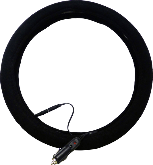 B-flokks HP bílaaukabúnaður með hita, stýrishlíf, 12V, stýrishlíf (ø) 38 cm, svört 