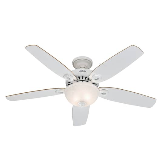 B-stock Hunter Builder Deluxe ceiling fan, white, fan, room fan, room ventilator 