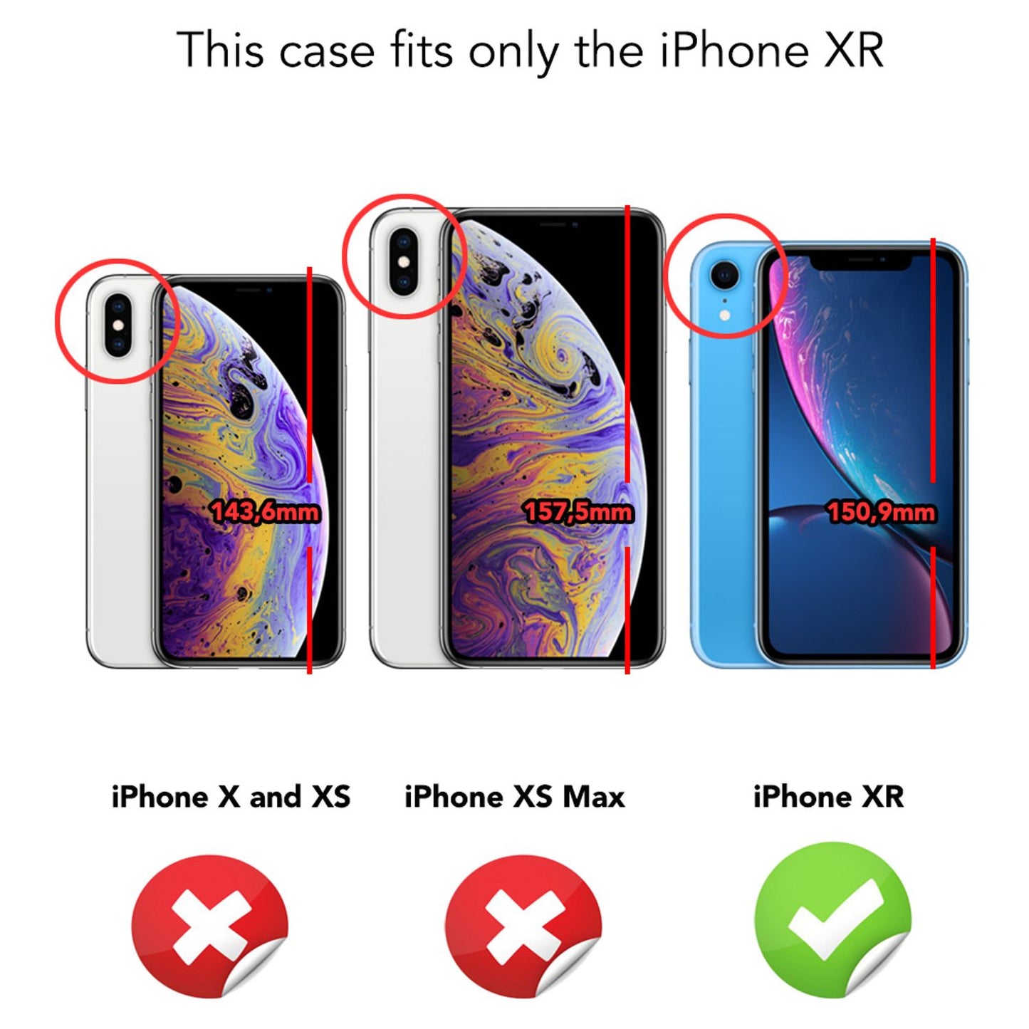 NALIA 360 gráðu símahulstur fyrir iPhone XR, tvöfalt hulstur með fullri vernd