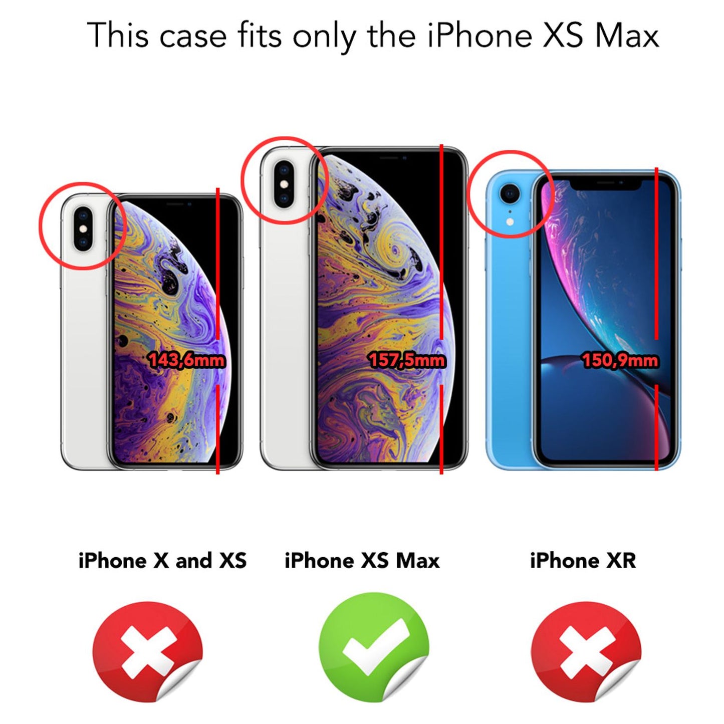 NALIA hulstur fyrir iPhone XS Max, glitrandi ultraþunnt sílikon símahulstur