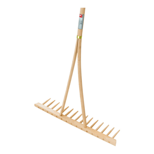 B-grade Ideal wooden hay rake, hay rake, rake tool, long handle 160 cm