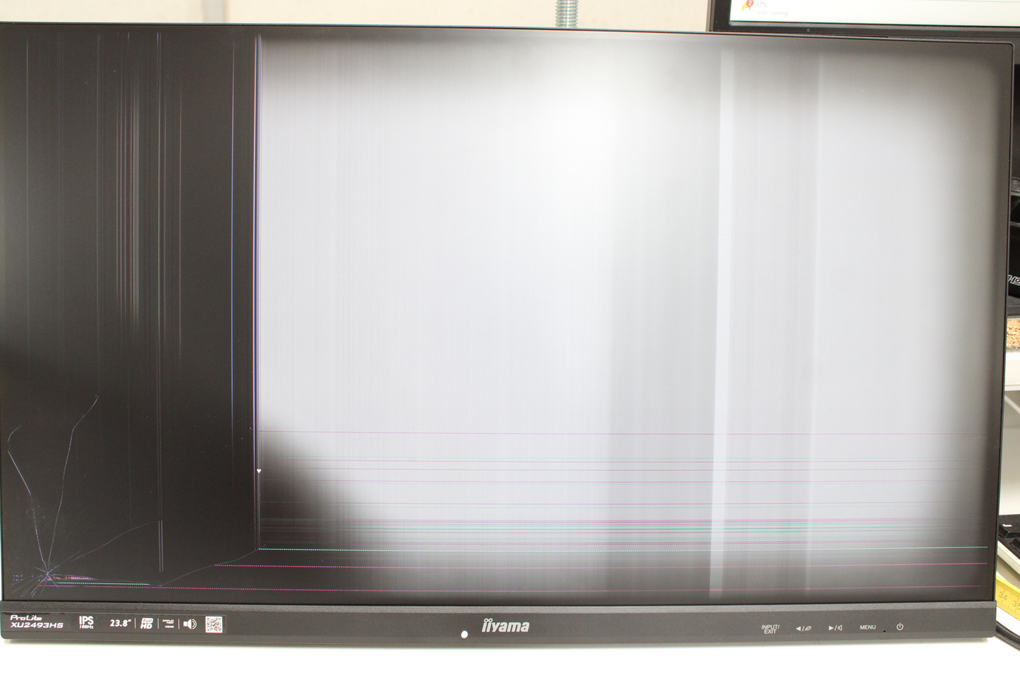 Iiyama Pro Lite Xu2493 HS B6 LED skjár á lager, gölluð vara.