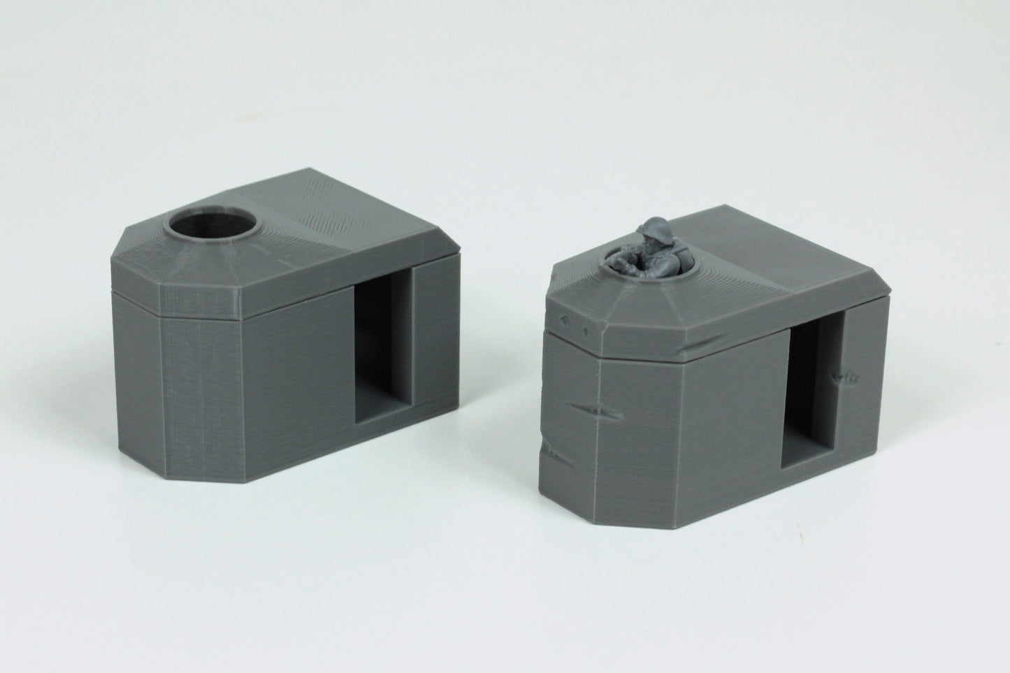 Bauform 58C Tobruk - Atlantic Wall Pillbox Bunkers - 15mm 20mm 28mm Tabletop Wargaming Terrain - Bolt Action